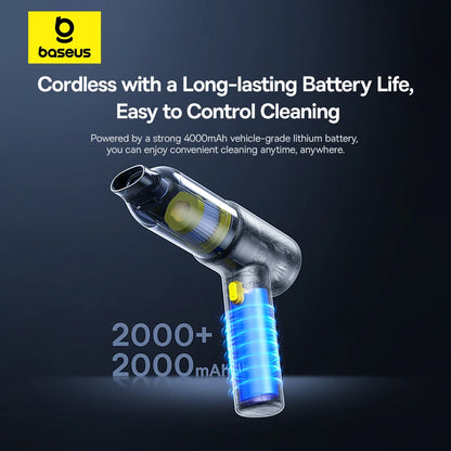 🚗✨ Baseus Wireless Car Vacuum Cleaner & Air Duster Gun – Powerful Portable Cordless Cleaner for Car & Home