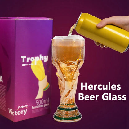 🏆⚽ A glass of beer for football fans - the 2026 championship trophy.