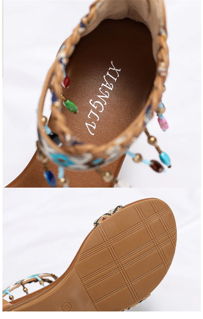 🔥 30% OFF 🔥 - Women's Summer Sandals 2026 - Back Zipper Closure