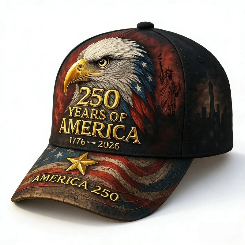 💥30% off today only!💥 Baseball cap commemorating the 250th anniversary of the founding of the United States.