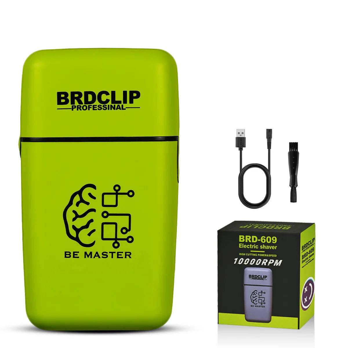 ✂️⚡ BRDCLIP BRD-999 Professional Foil Shaver – 9000RPM Magnetic Motor Beard Trimmer & Hair Clipper