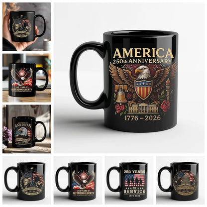 💥30% Off Today Only!💥 250th Anniversary Mug with Flag and Eagle Design