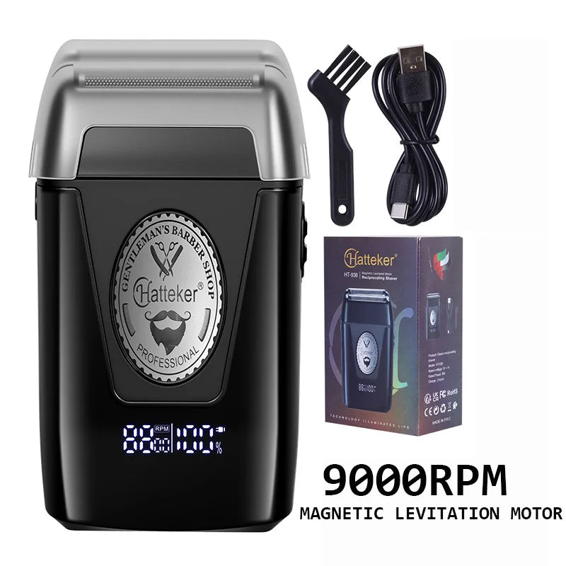 ✂️⚡ BRDCLIP BRD-999 Professional Foil Shaver – 9000RPM Magnetic Motor Beard Trimmer & Hair Clipper