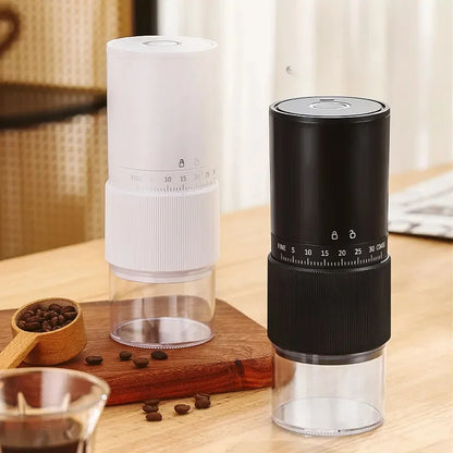 ☕⚡ Portable Electric & Manual Coffee Bean Grinder – 30 Gear Adjustable Rechargeable Coffee Grinder