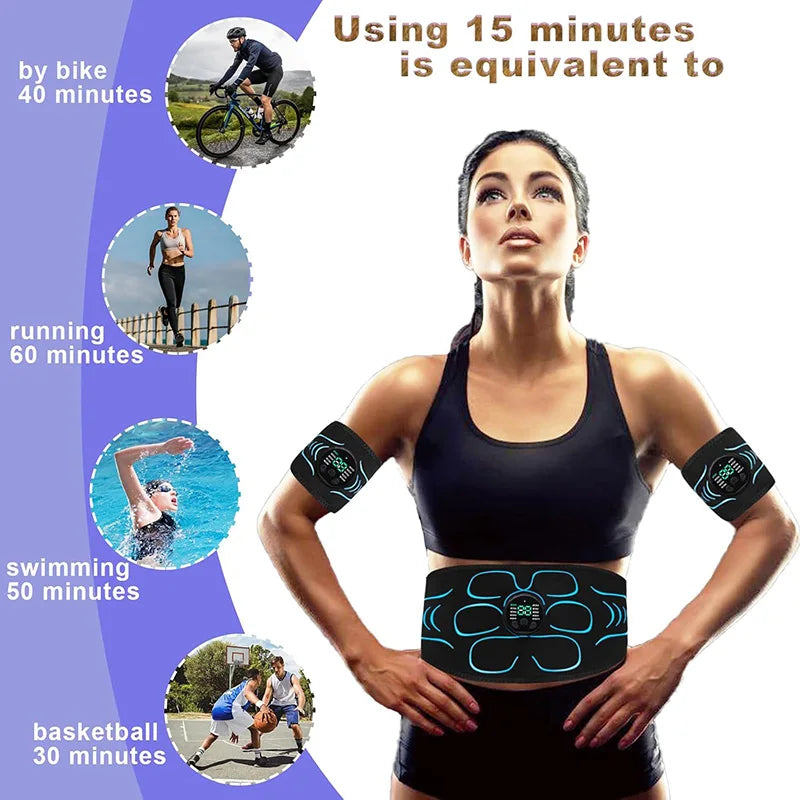 🏋️🔥 EMS Muscle Stimulator Belt – Body Shaping & Fitness Training Equipment | 31% OFF