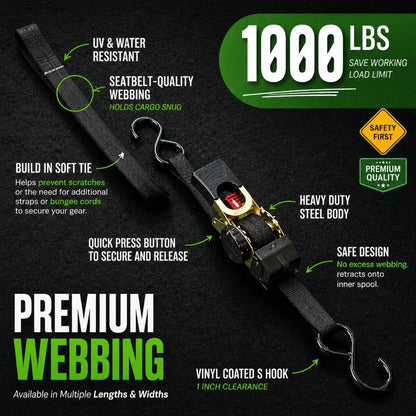 🔥 Selling Fast 50% OFF 🎁 Perfect Gift – Retractable Ratchet Strap (2026 Upgraded Edition)