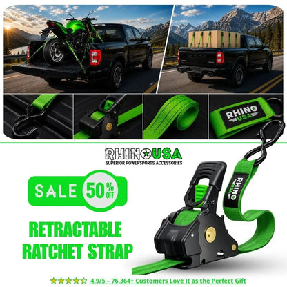 🔥 Selling Fast 50% OFF 🎁 Perfect Gift – Retractable Ratchet Strap (2026 Upgraded Edition)