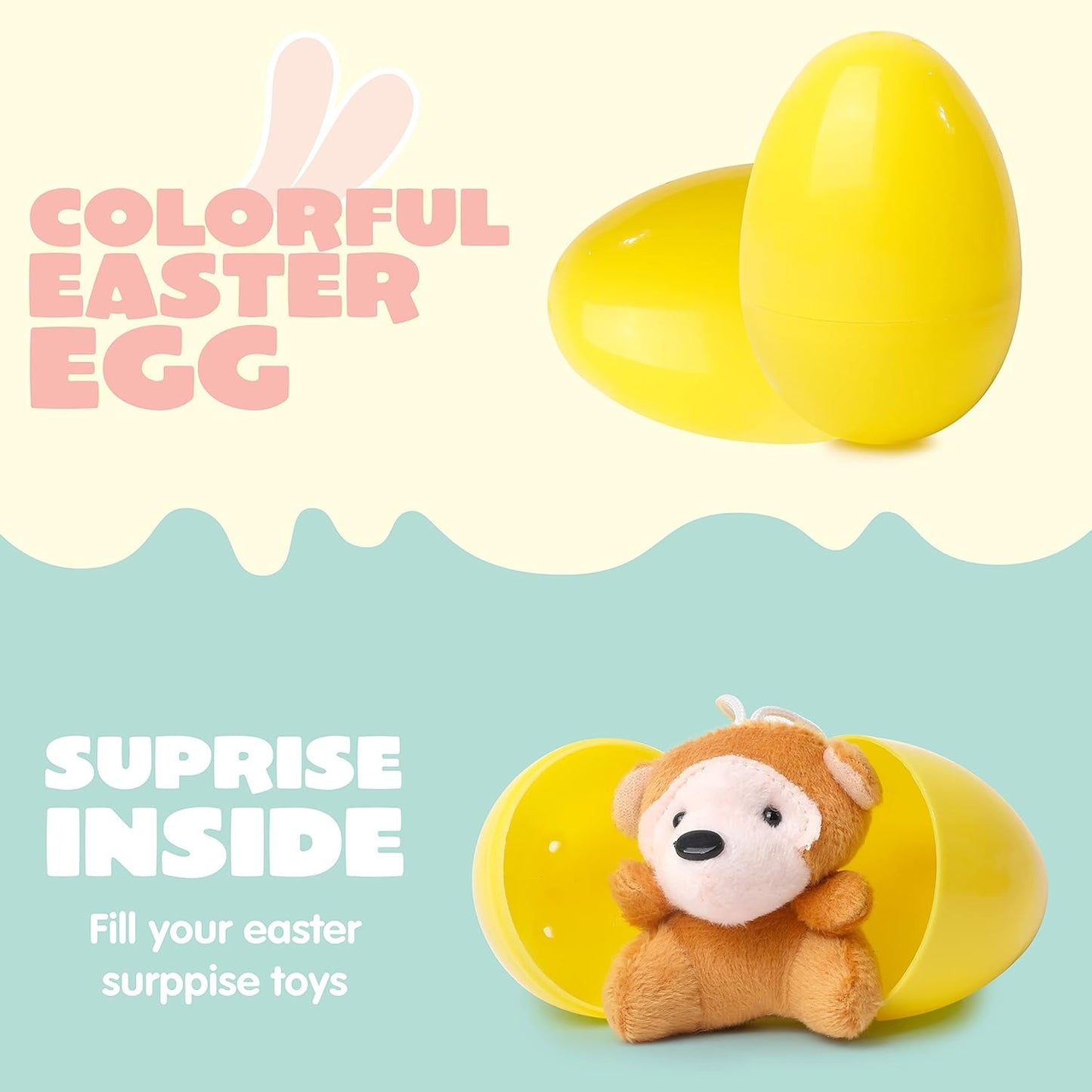 12/24/36 Pre-Loaded Easter Eggs – Inside Are Cute Stuffed Animals