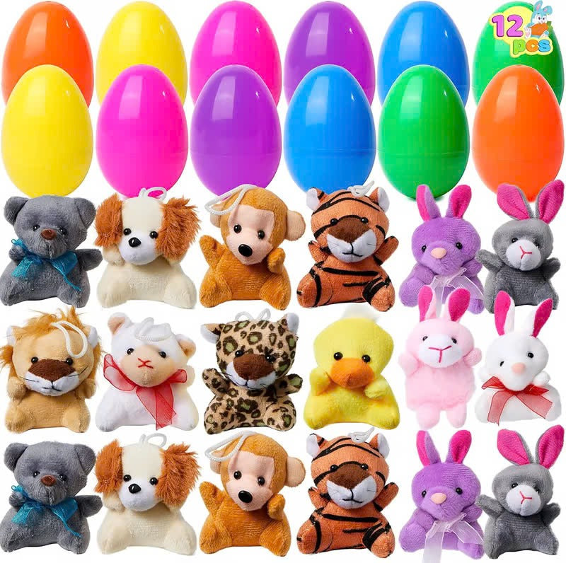 12/24/36 Pre-Loaded Easter Eggs – Inside Are Cute Stuffed Animals