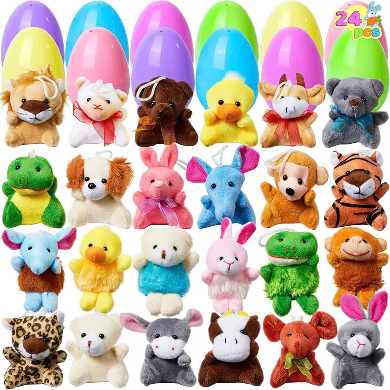 12/24/36 Pre-Loaded Easter Eggs – Inside Are Cute Stuffed Animals